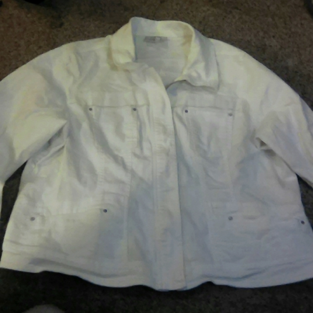 OSO Casuals White Denim Jacket